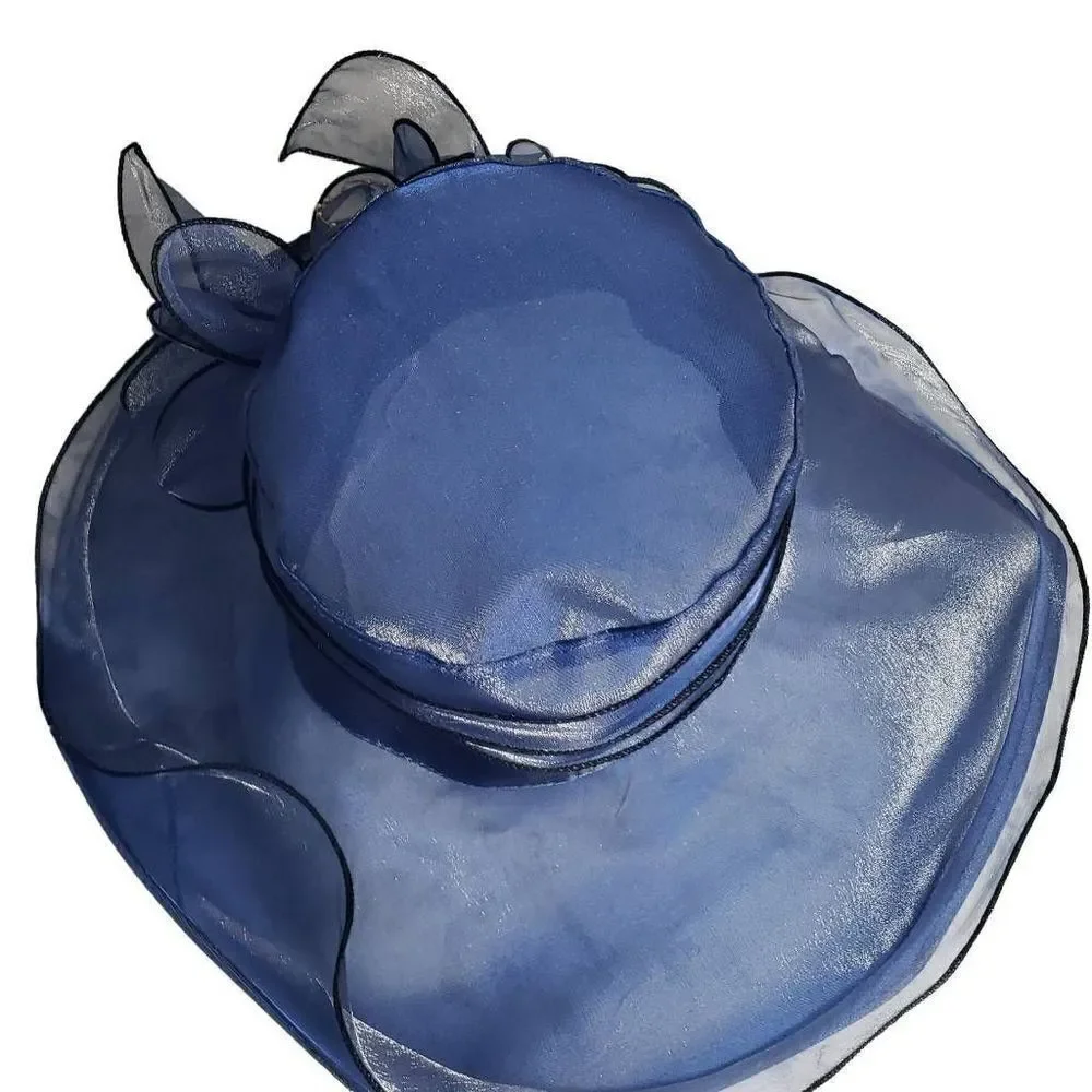 Floral Navy Blue Performance Hat‎